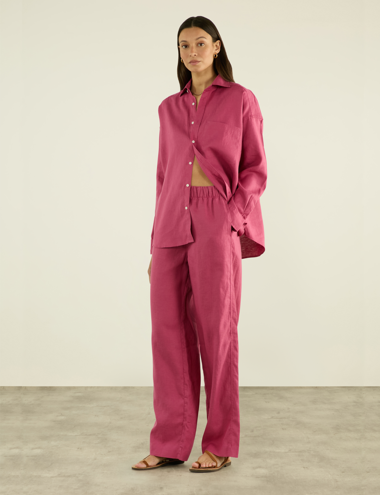 The Palazzo: Hemp, Raspberry