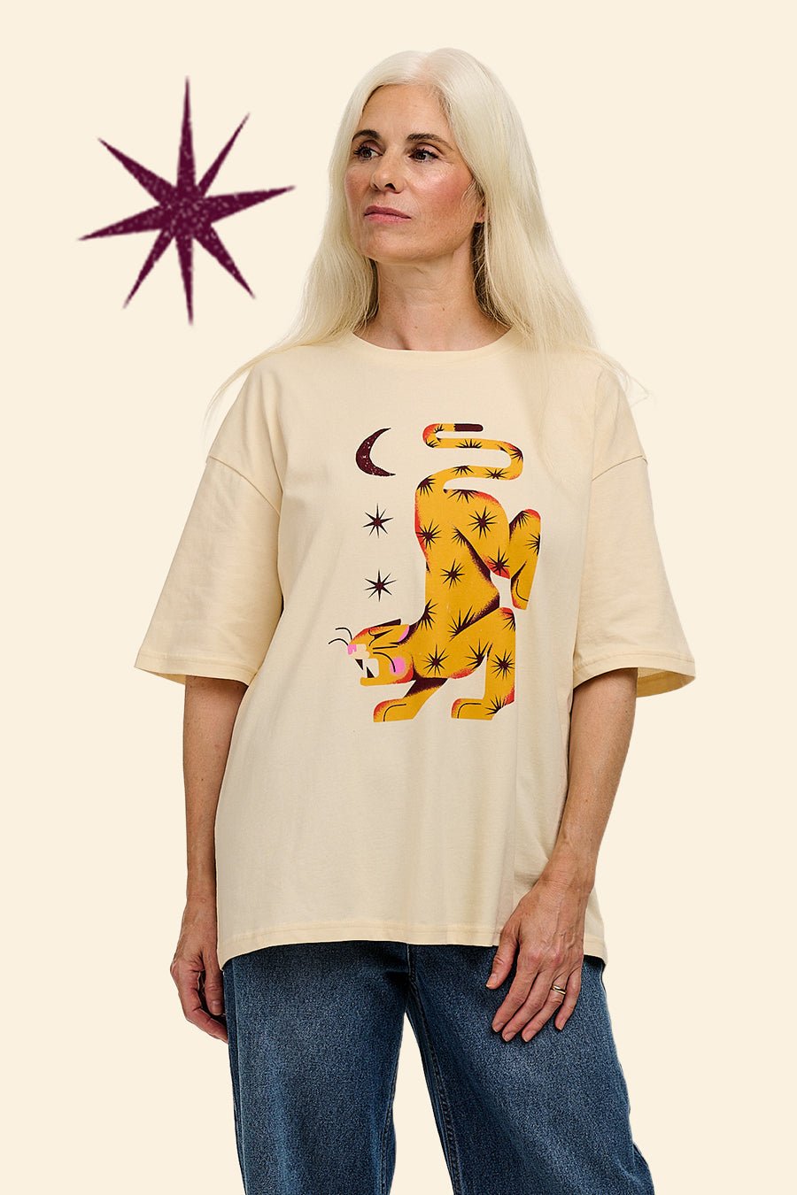 L.E. Benny - Oversized Cotton Tee Artist Print by Hugo Alberto