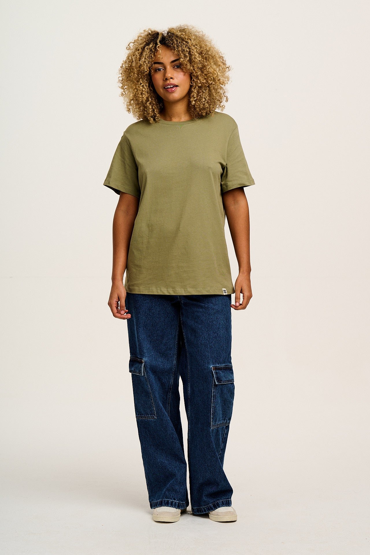 Denver - Cotton Tee in Khaki - Image 6