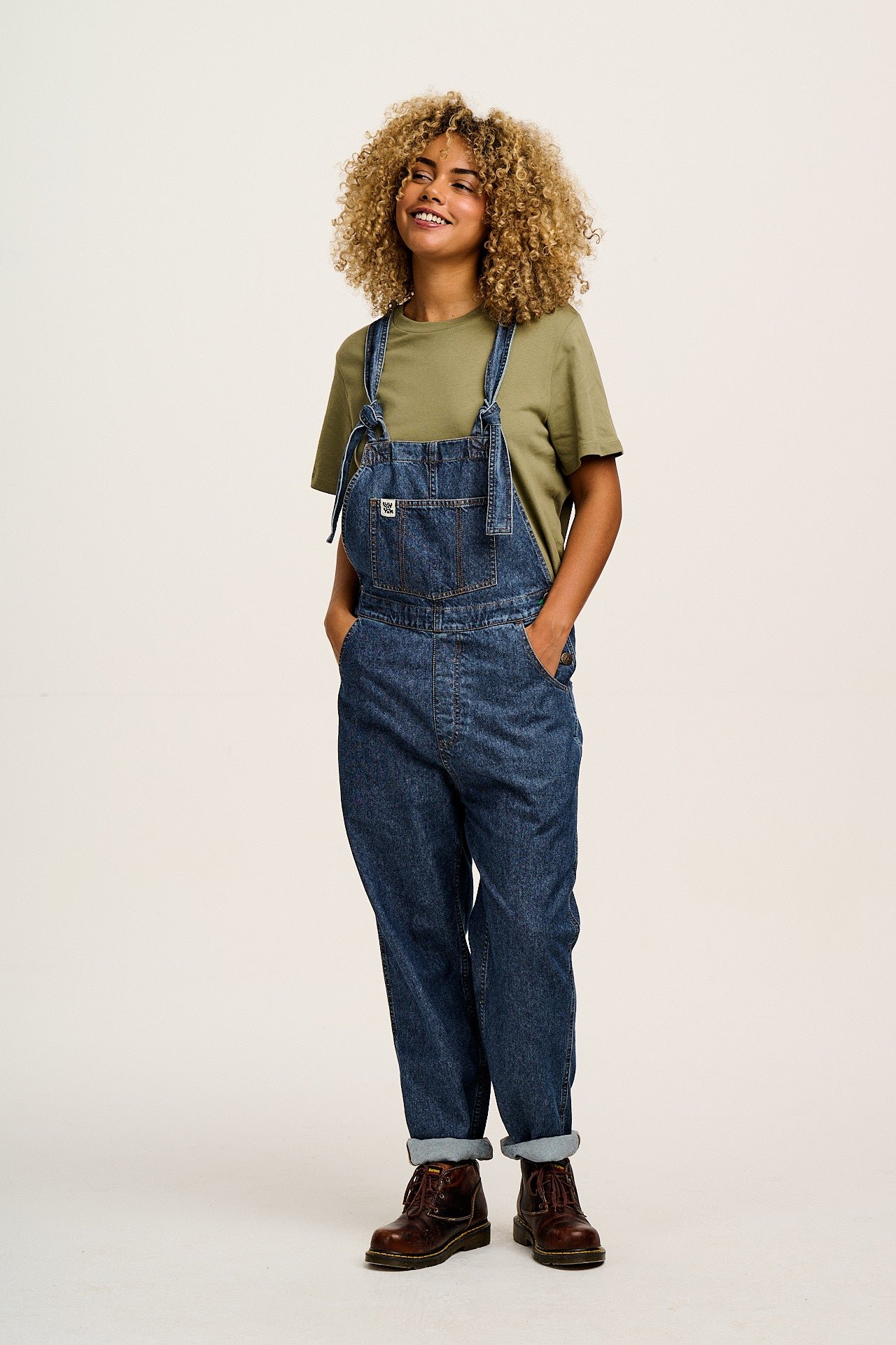 Denver - Cotton Tee in Khaki - Image 7