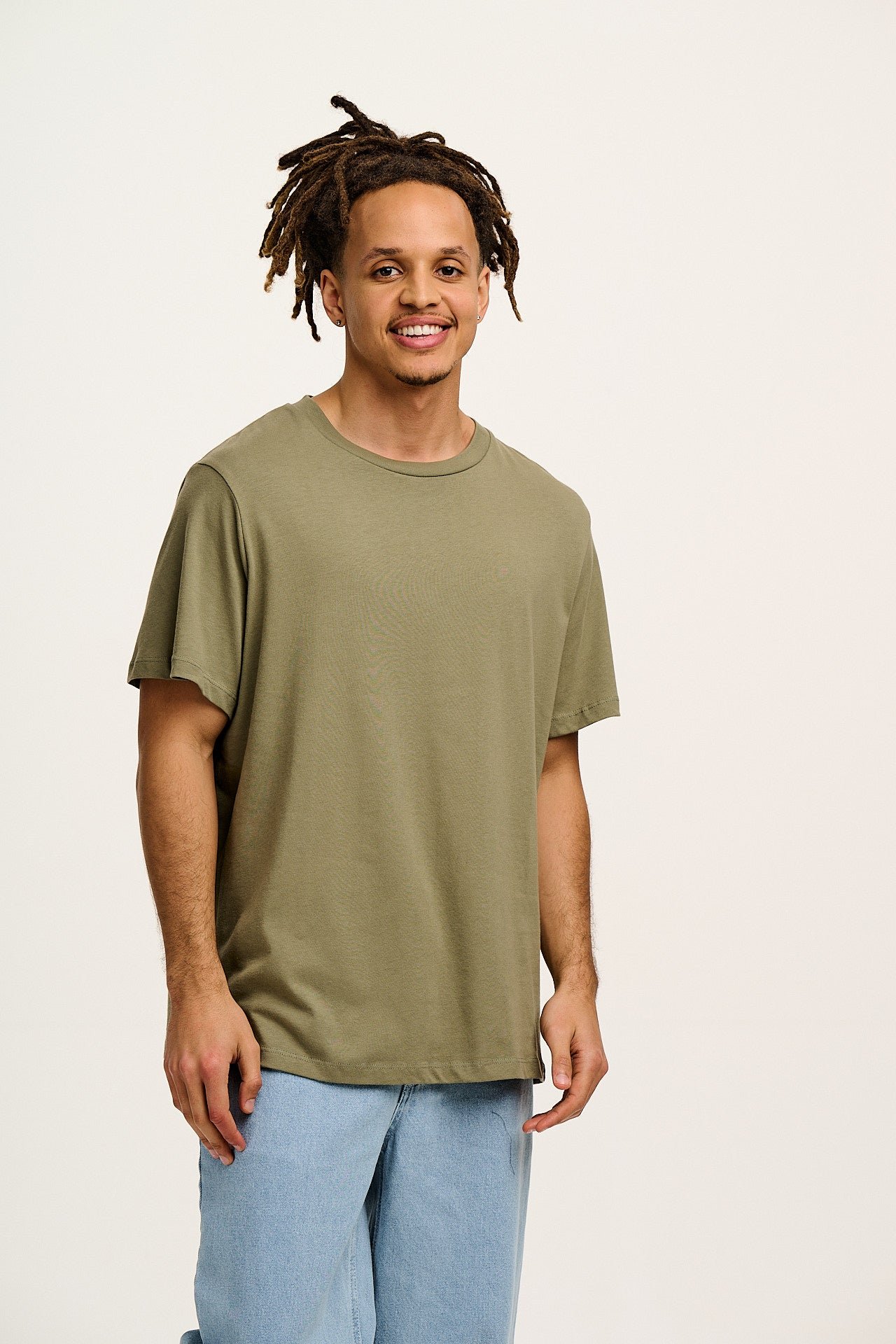Denver - Cotton Tee in Khaki - Image 4