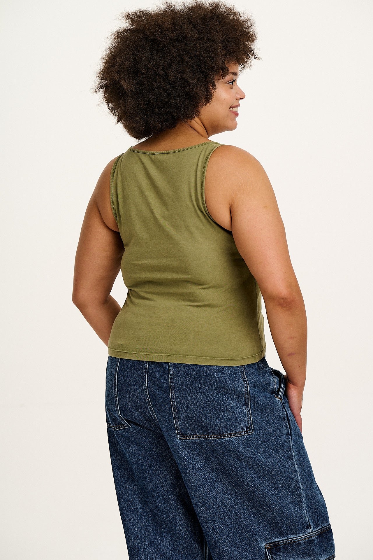 Jett - Vest Top in Herb Garden Green - Image 4