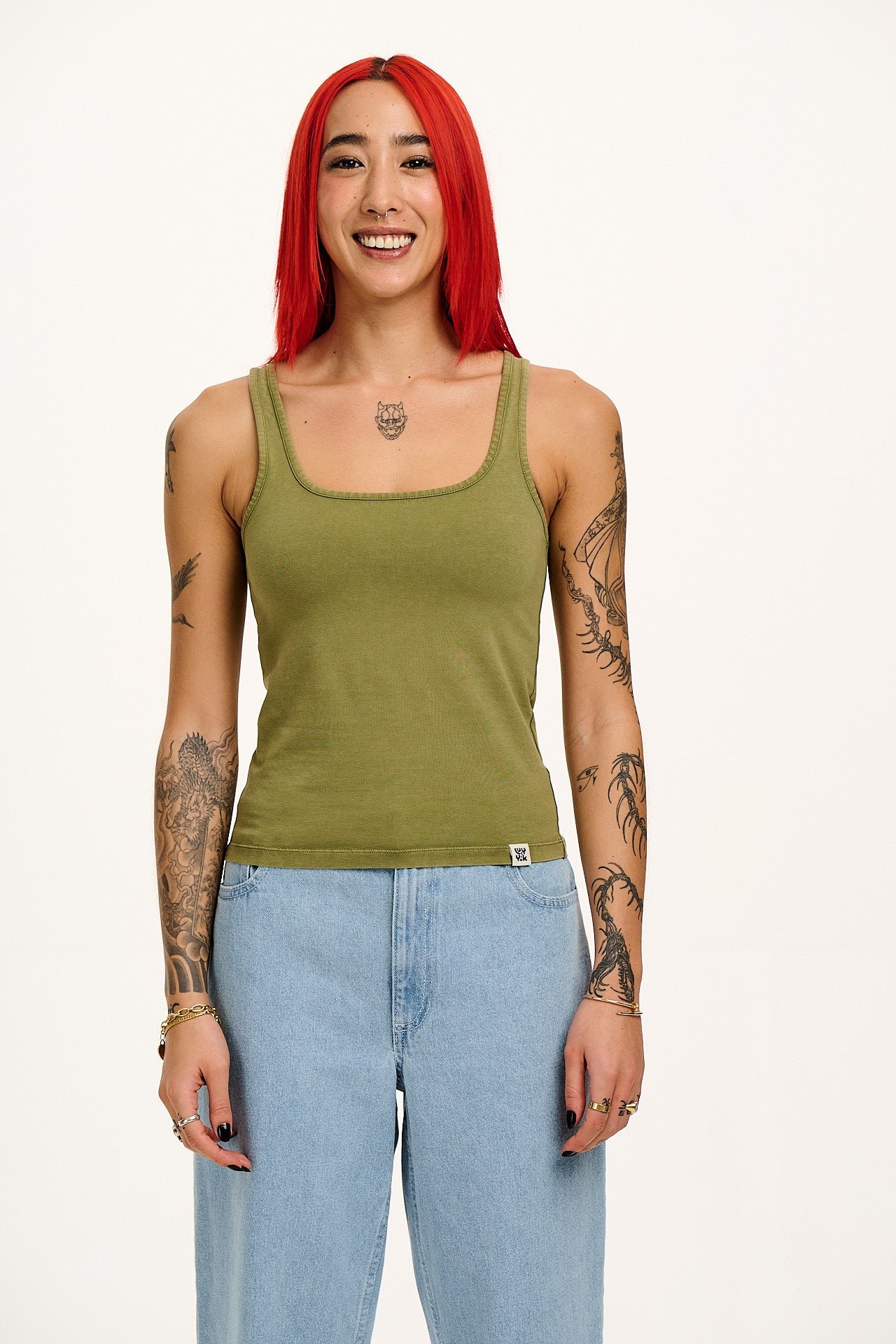 Jett - Vest Top in Herb Garden Green - Image 6
