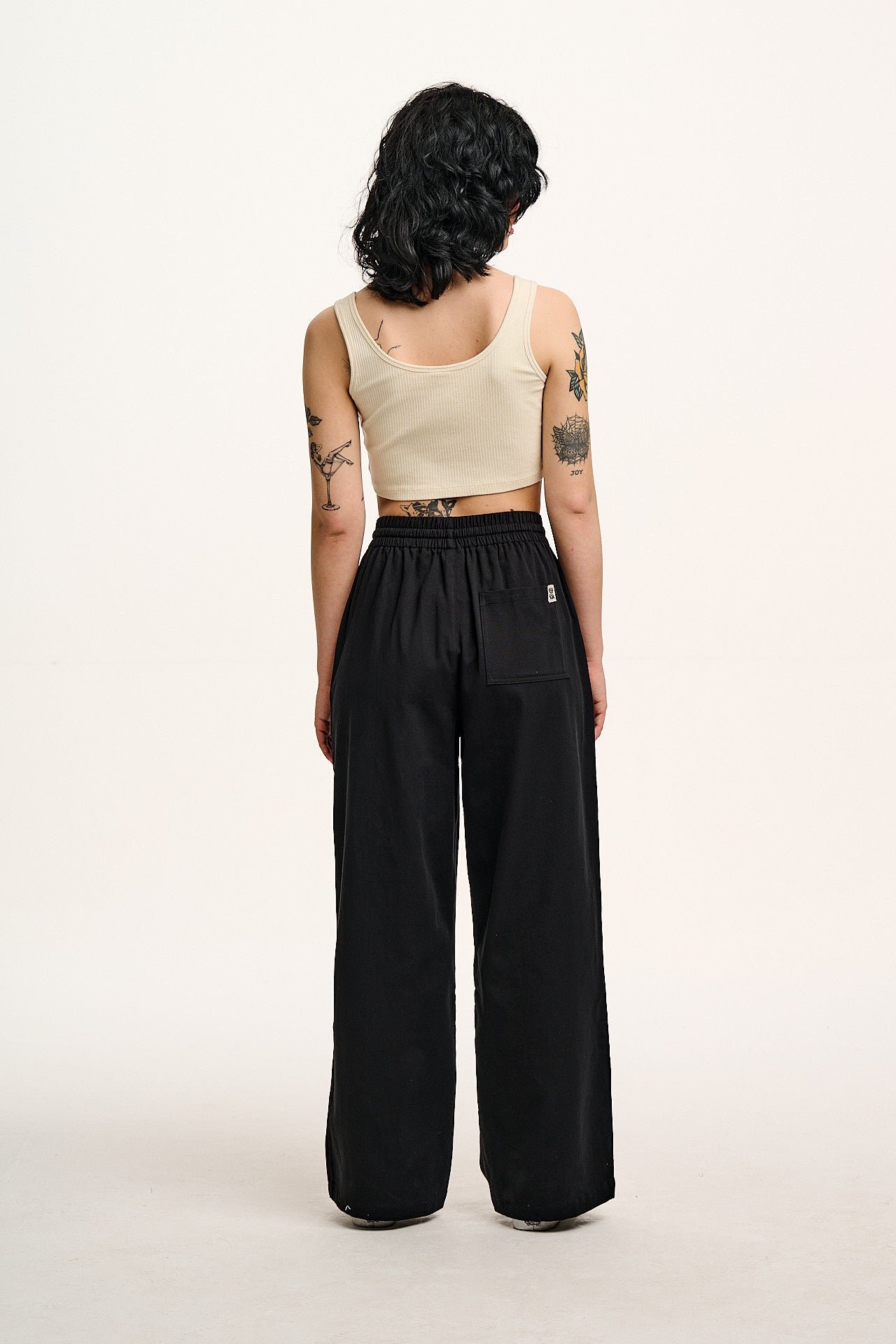 Norris - Cotton Trousers in Black - Image 5