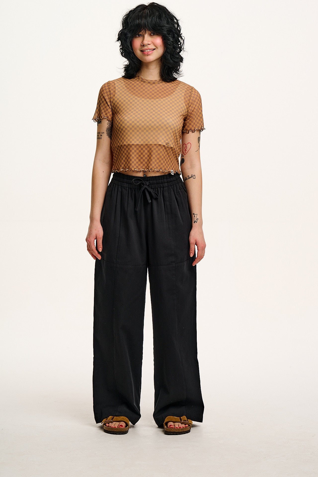 Norris - Cotton Trousers in Black - Image 8