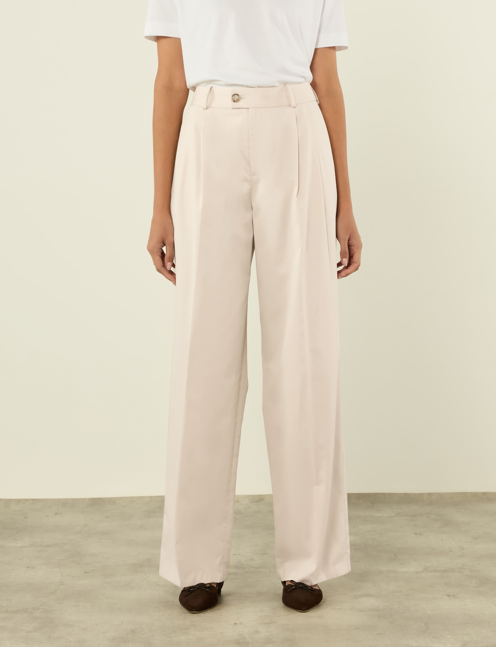 Rampling Trouser: Cotton, Fawn - Image 4