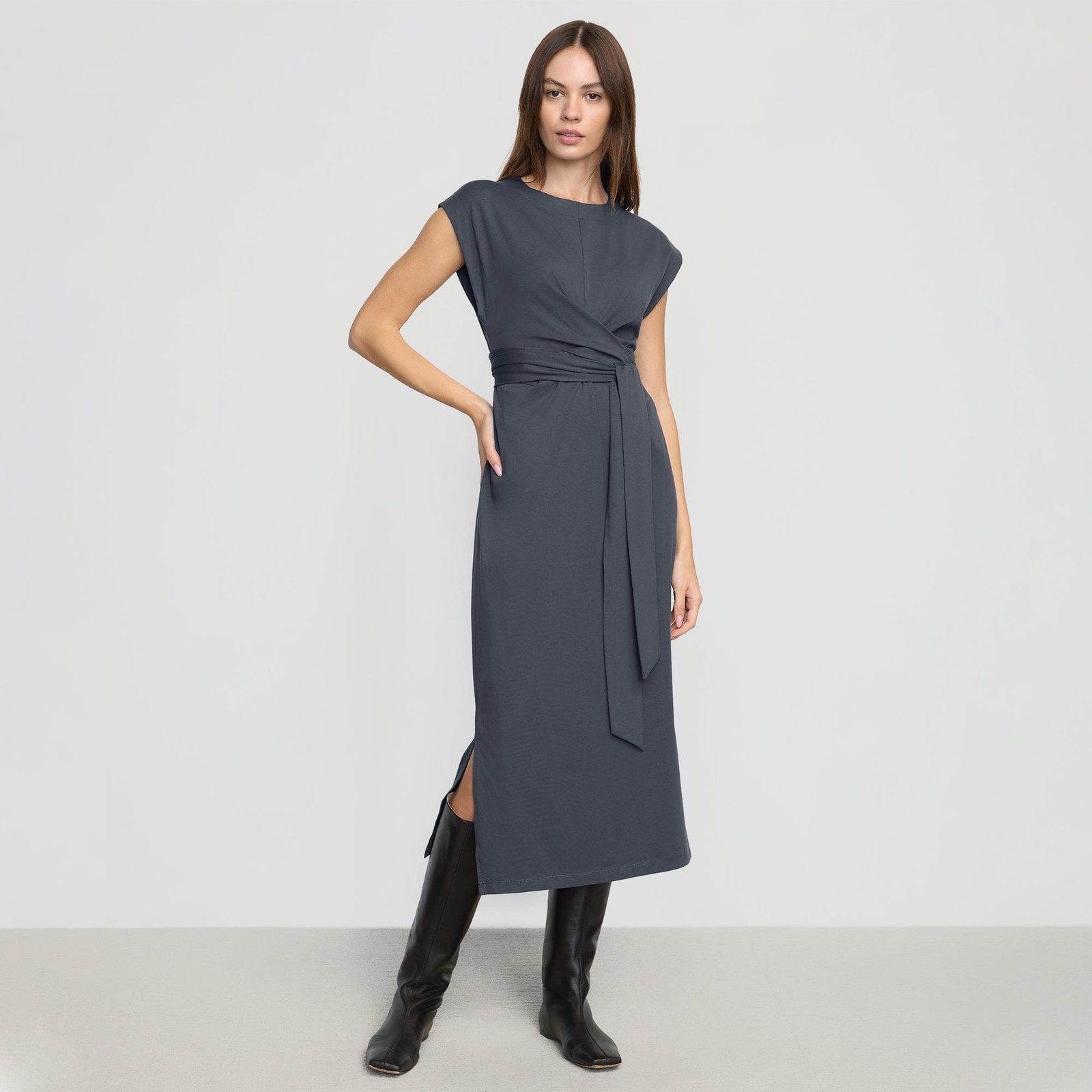 Fei Tie-Front Organic Cotton Dress