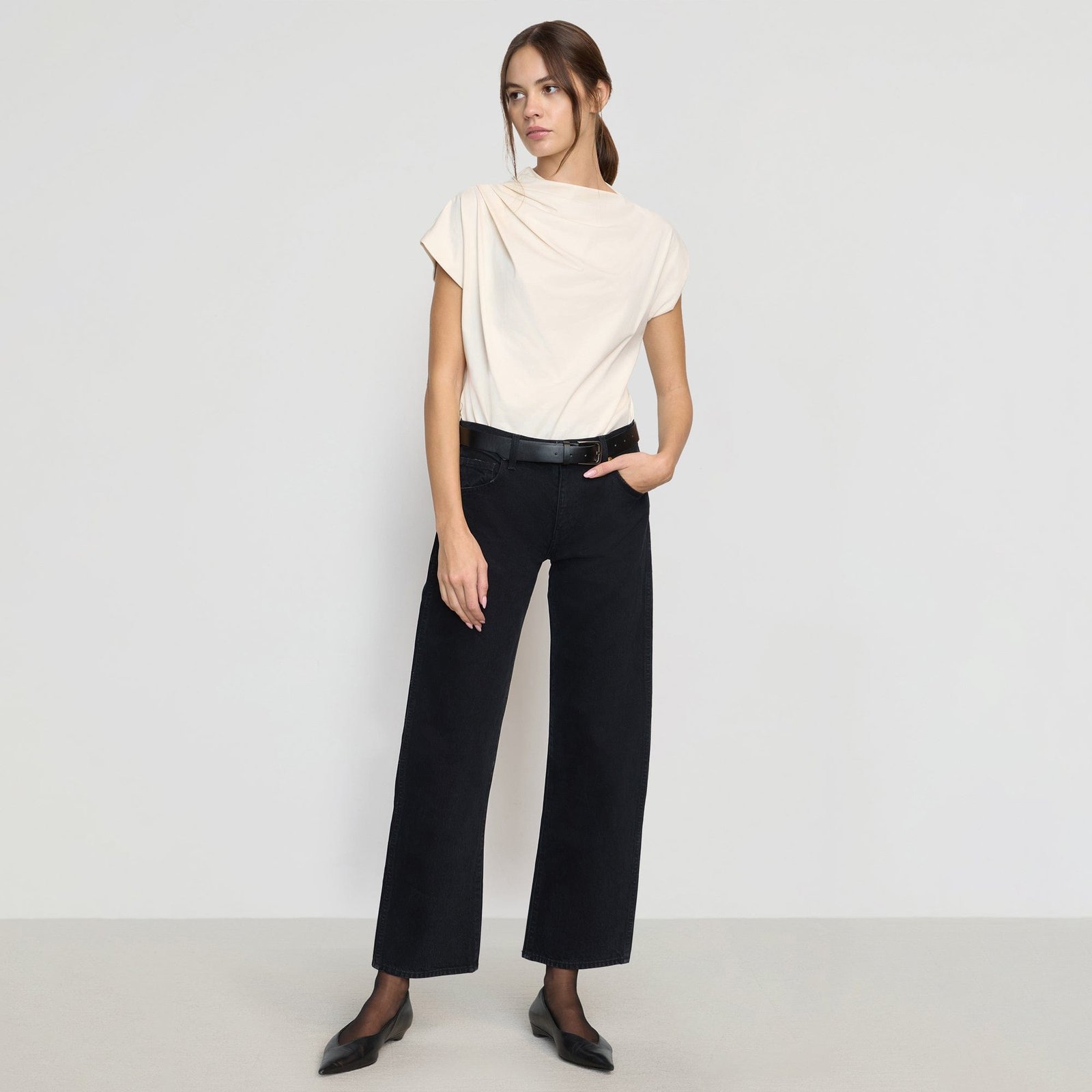 Kenny Asymmetric-Neck Tee