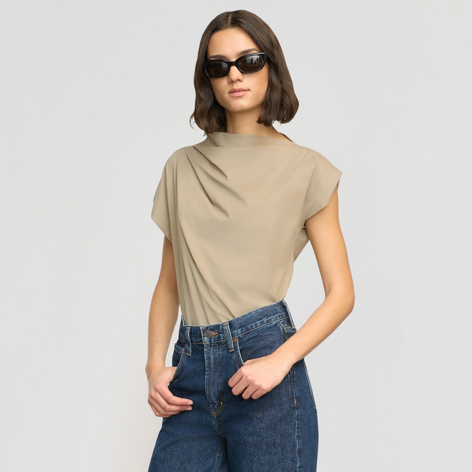 Kenny Asymmetric-Neck Tee