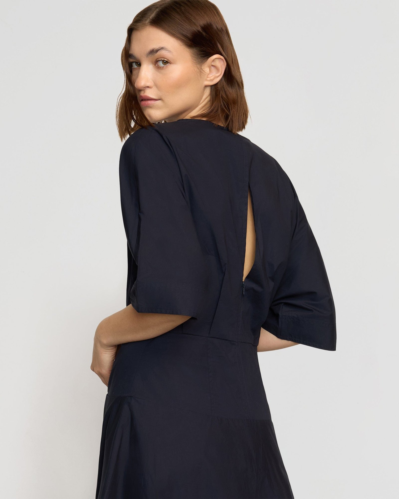 Kiko Kimono-Sleeve Cotton Dress - Image 3