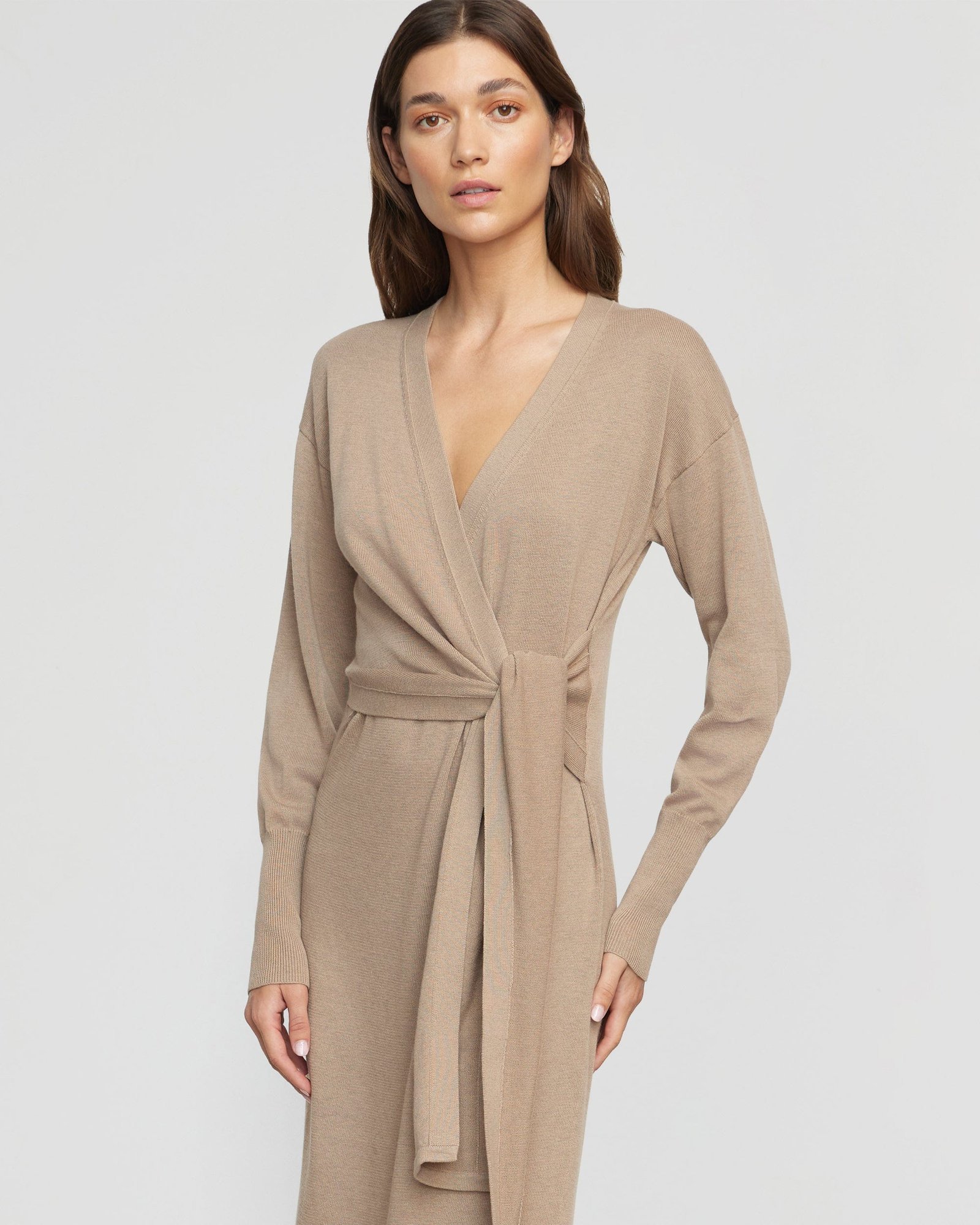 Linden Front-Wrap Sweater Dress - Image 3