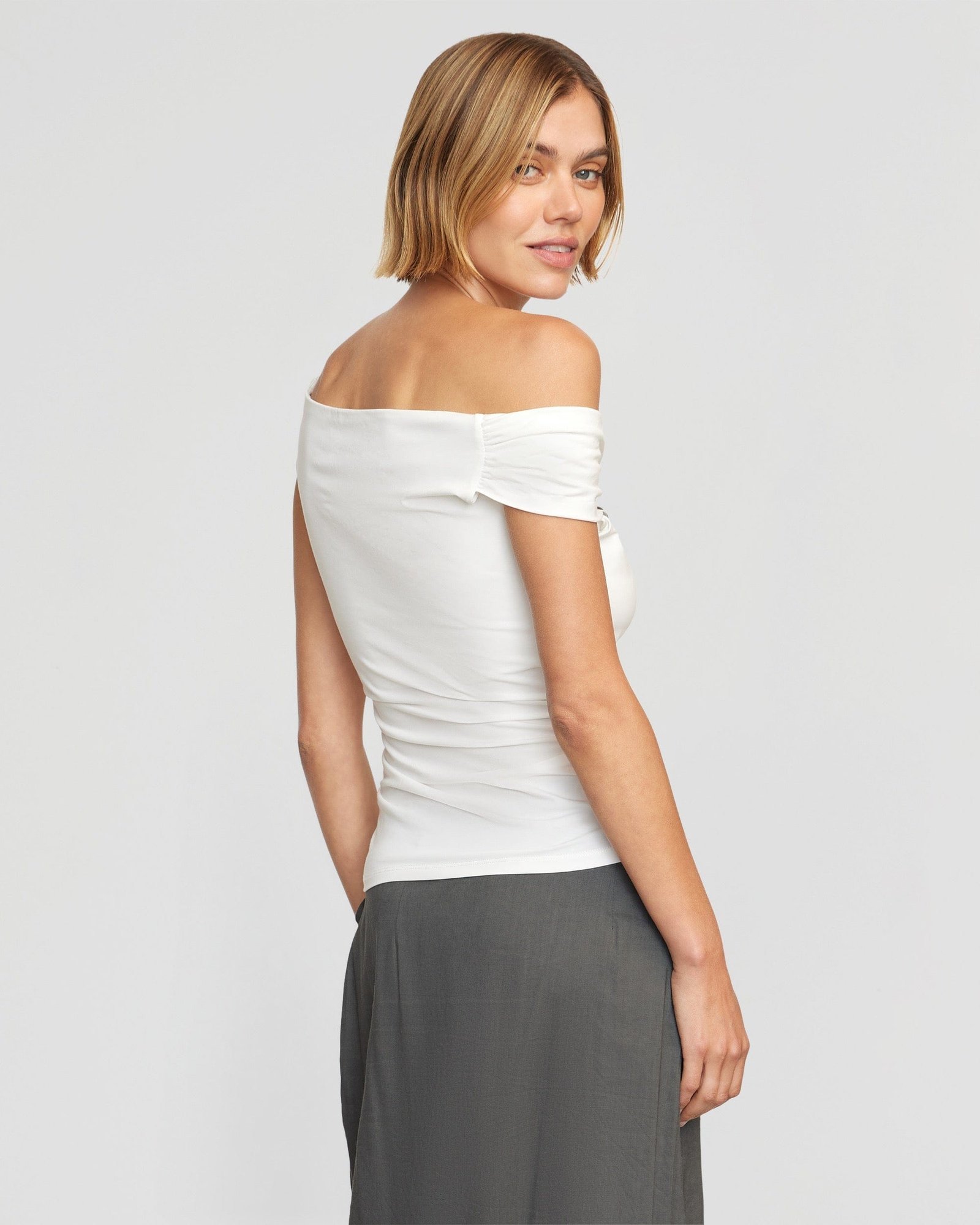 Mai Asymmetric Off-Shoulder Tee - Image 5