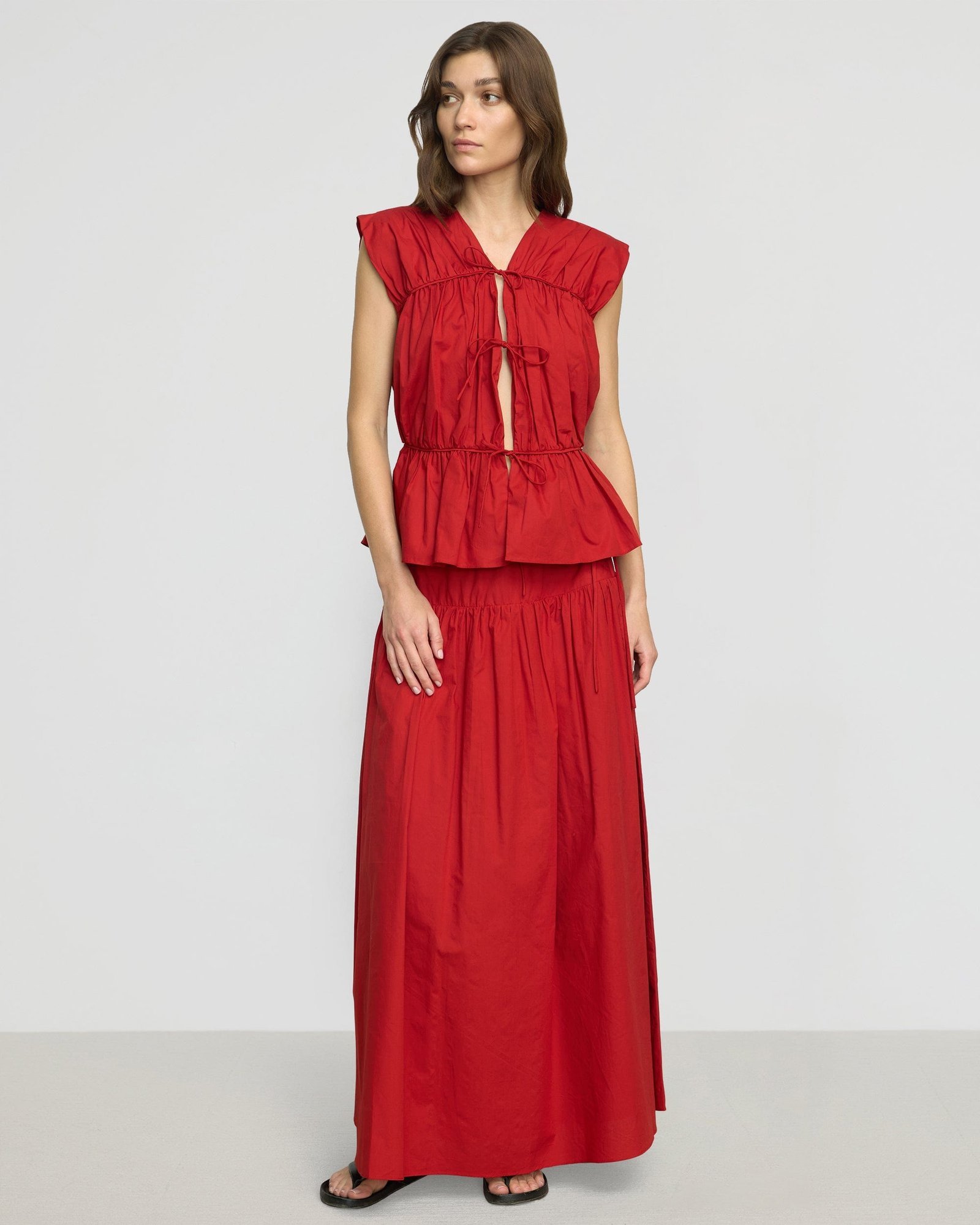 Neha Tie-Front Organic Cotton Blouse - Image 4