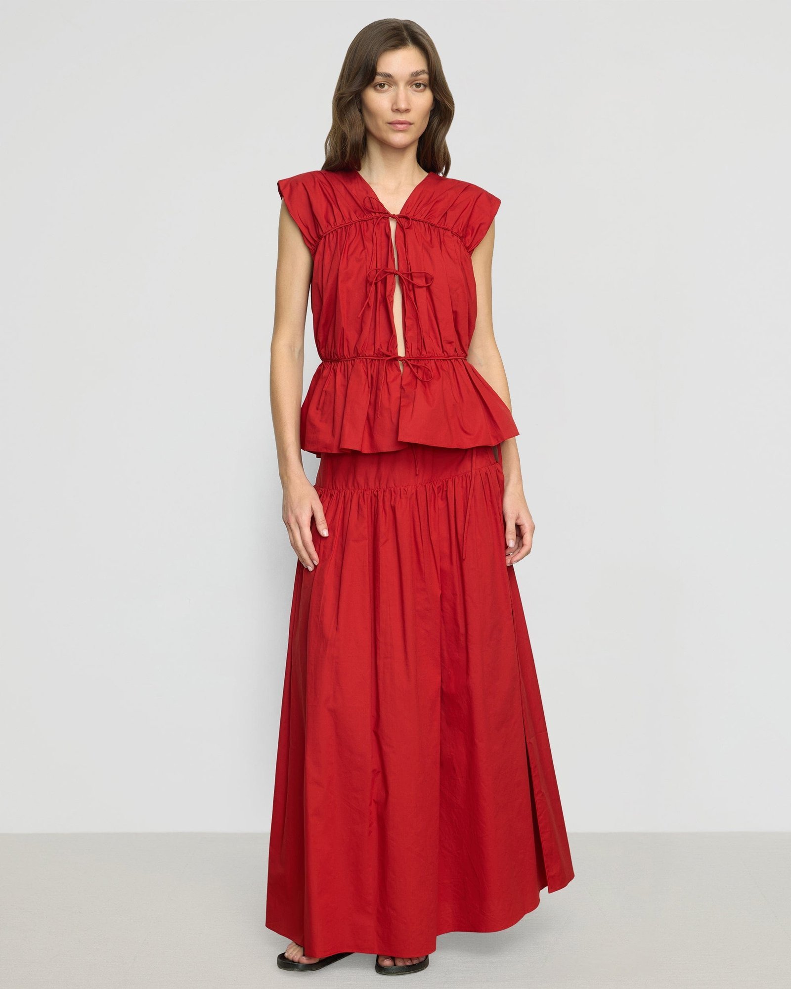 Neha Tie-Front Organic Cotton Blouse - Image 6