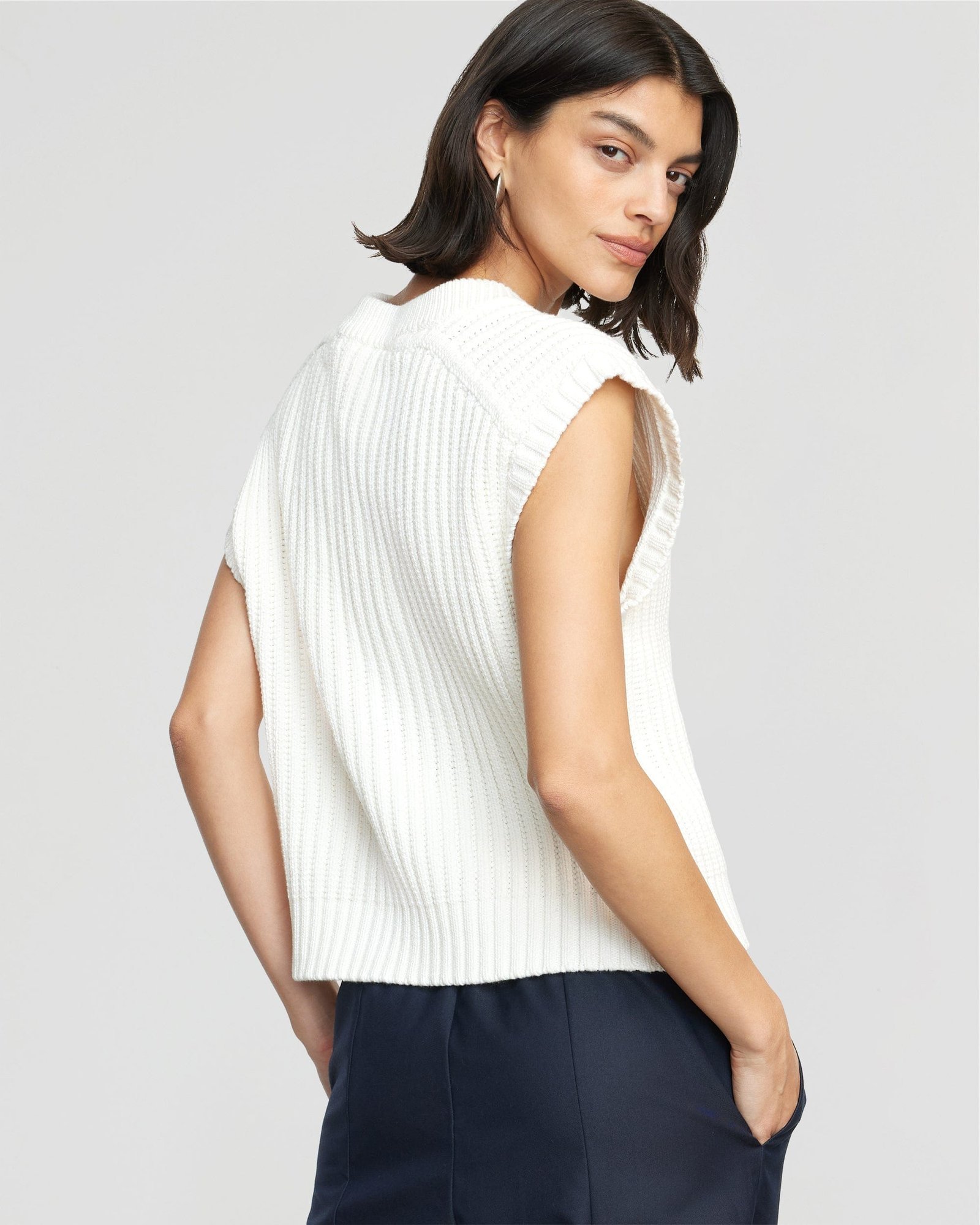 Nicola Organic Cotton Sweater Vest - Image 5