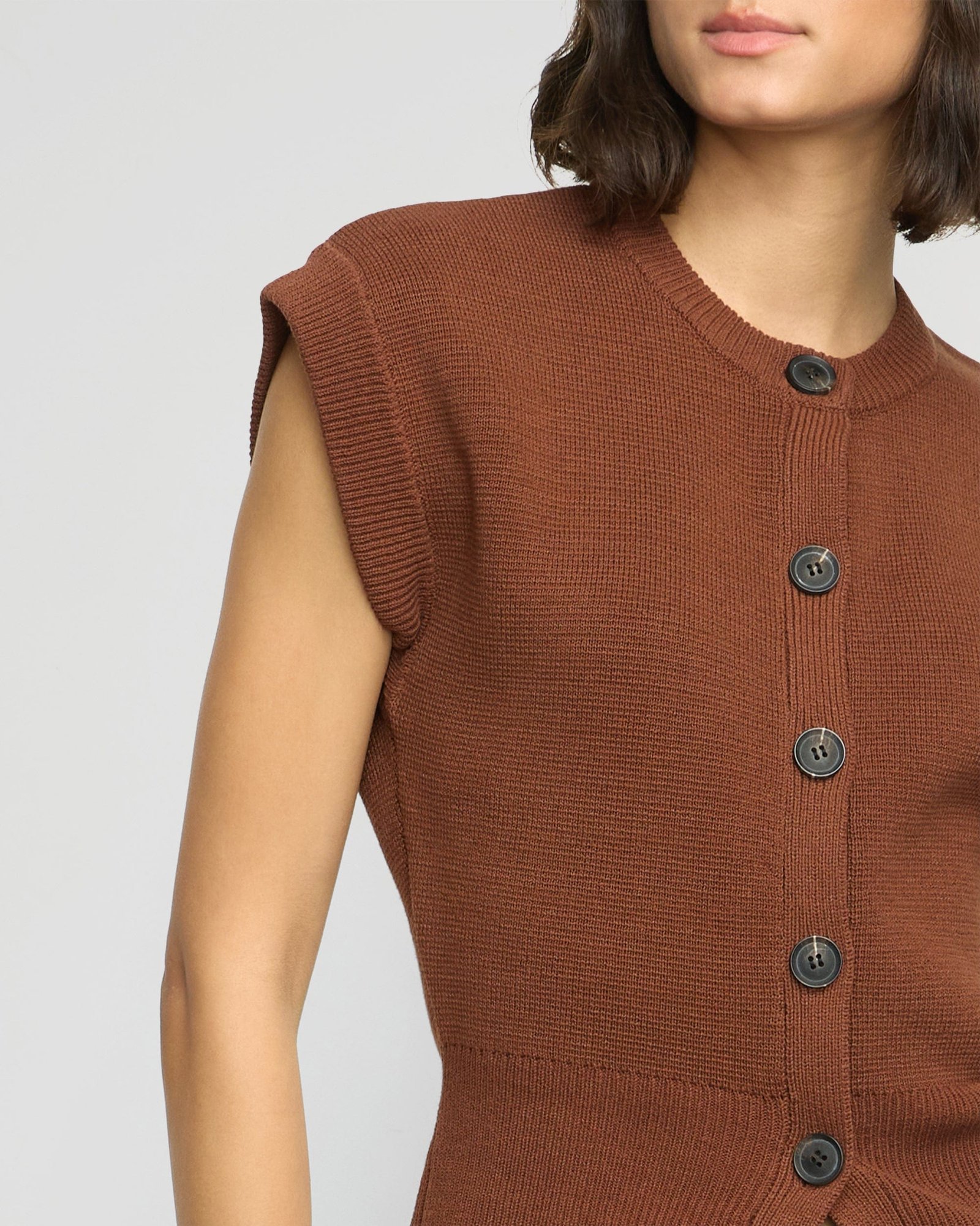 Solea Button Knit Vest - Image 4