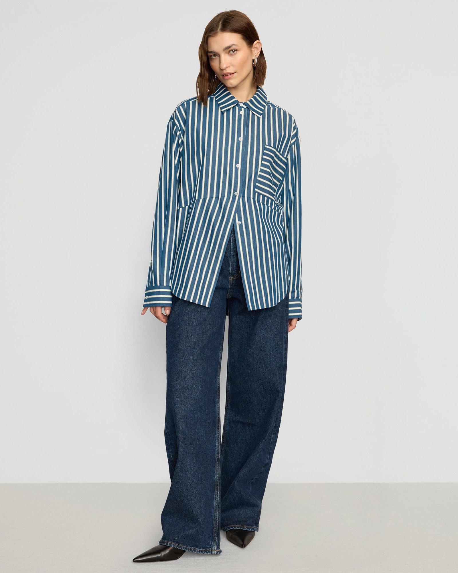 Tariro Oversized Striped Shirt - Image 2