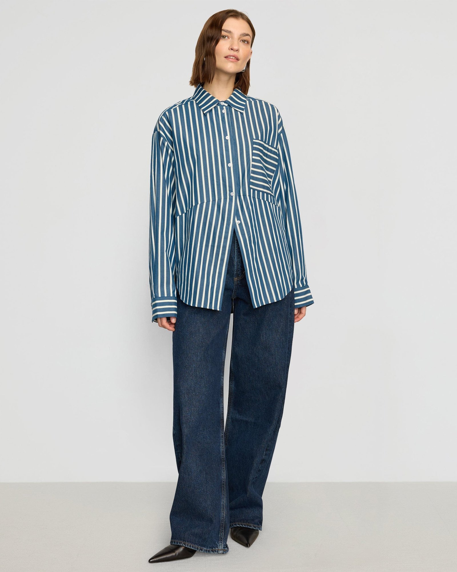 Tariro Oversized Striped Shirt - Image 4