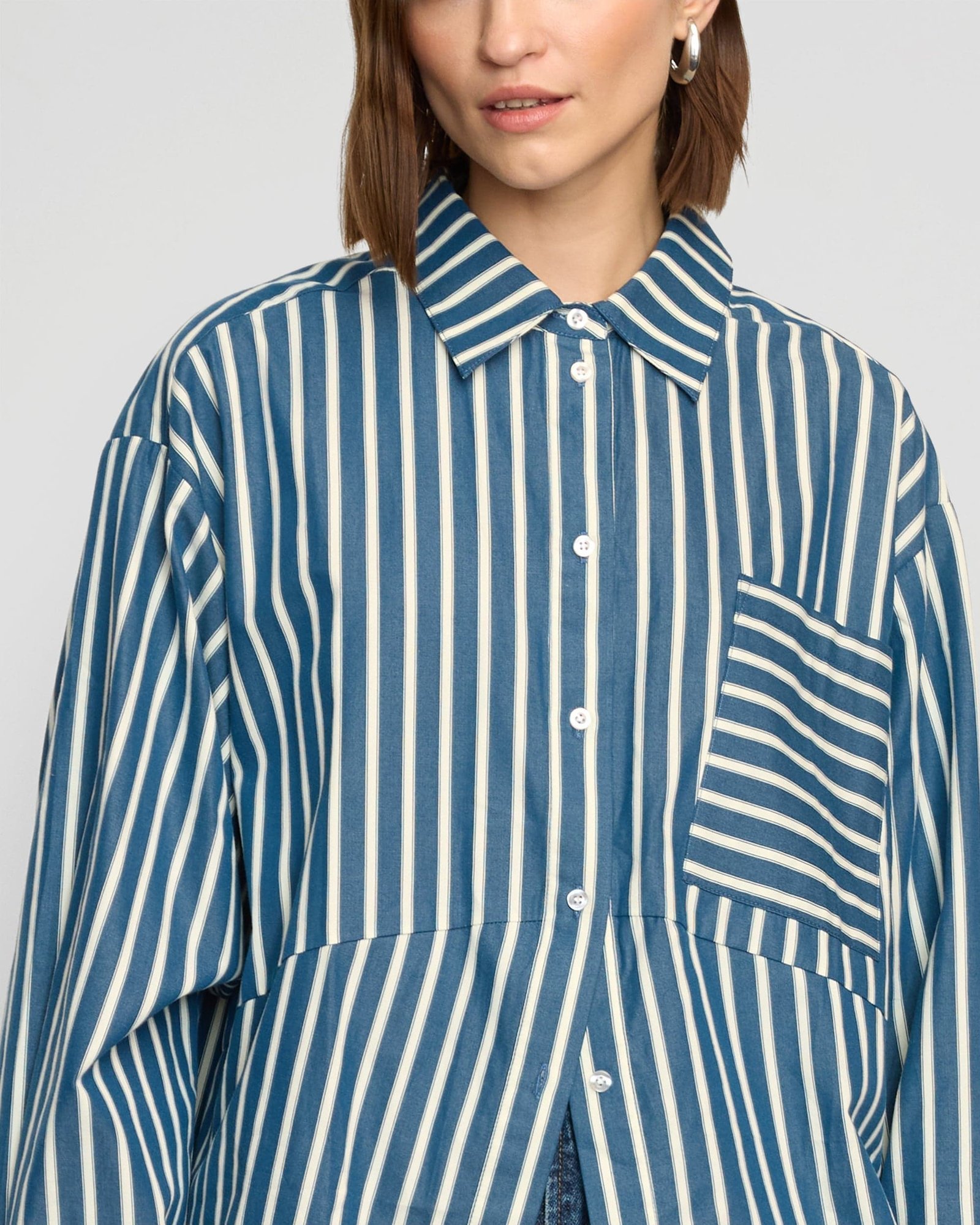 Tariro Oversized Striped Shirt - Image 5