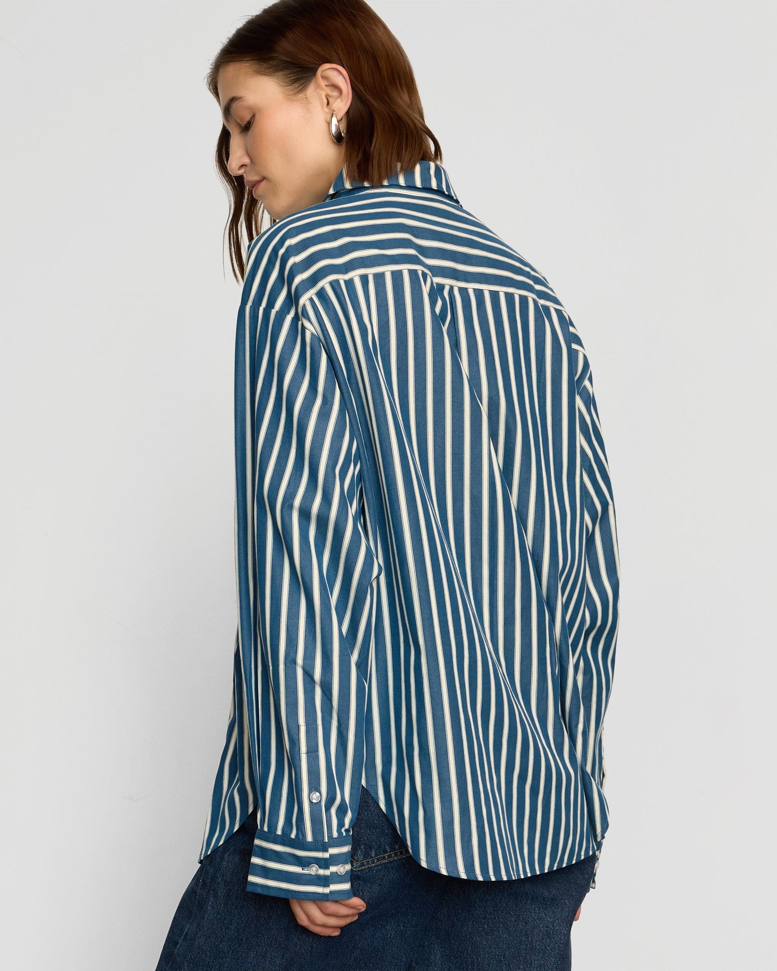 Tariro Oversized Striped Shirt - Image 6