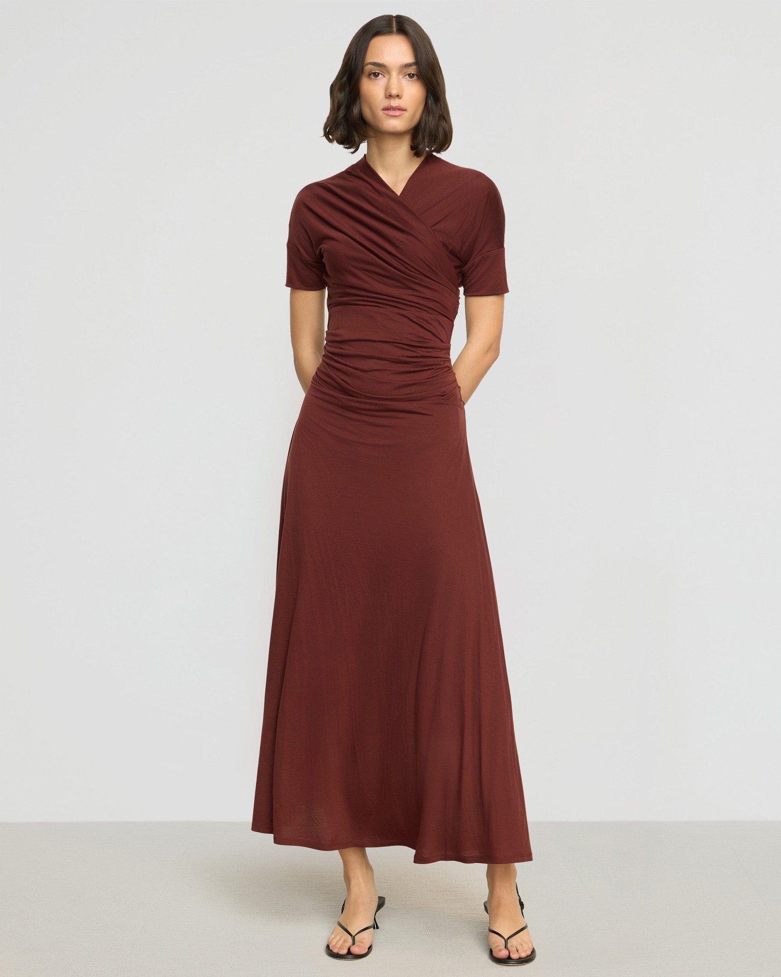 Thilda Ruched Off-Shoulder Dress - Image 4