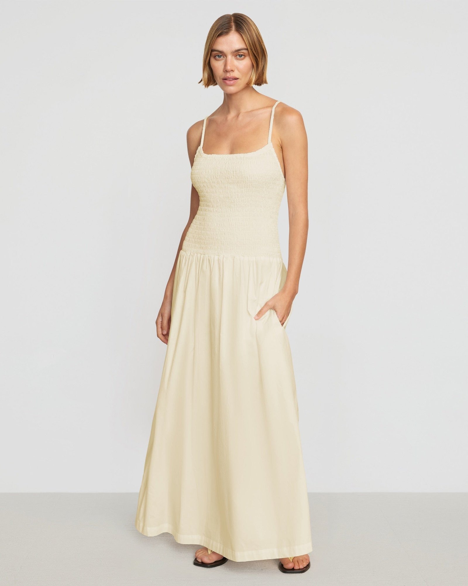 Venus Smocked Midi Dress - Image 2