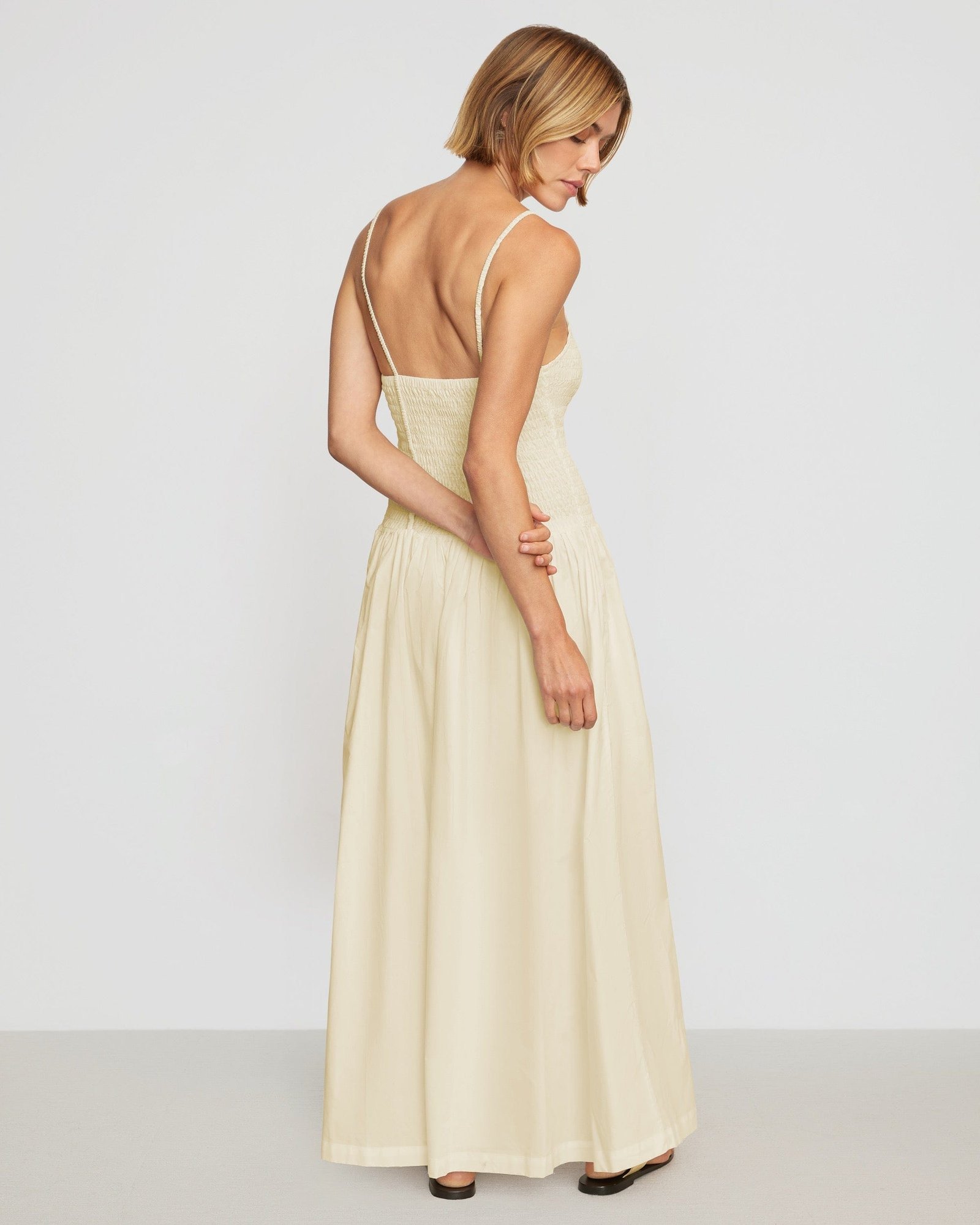 Venus Smocked Midi Dress - Image 4